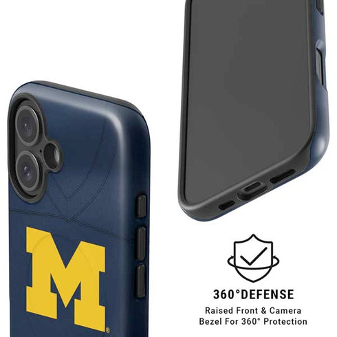 University of Michigan Blue Jersey iPhone 16 Plus Magsafe Impact Case